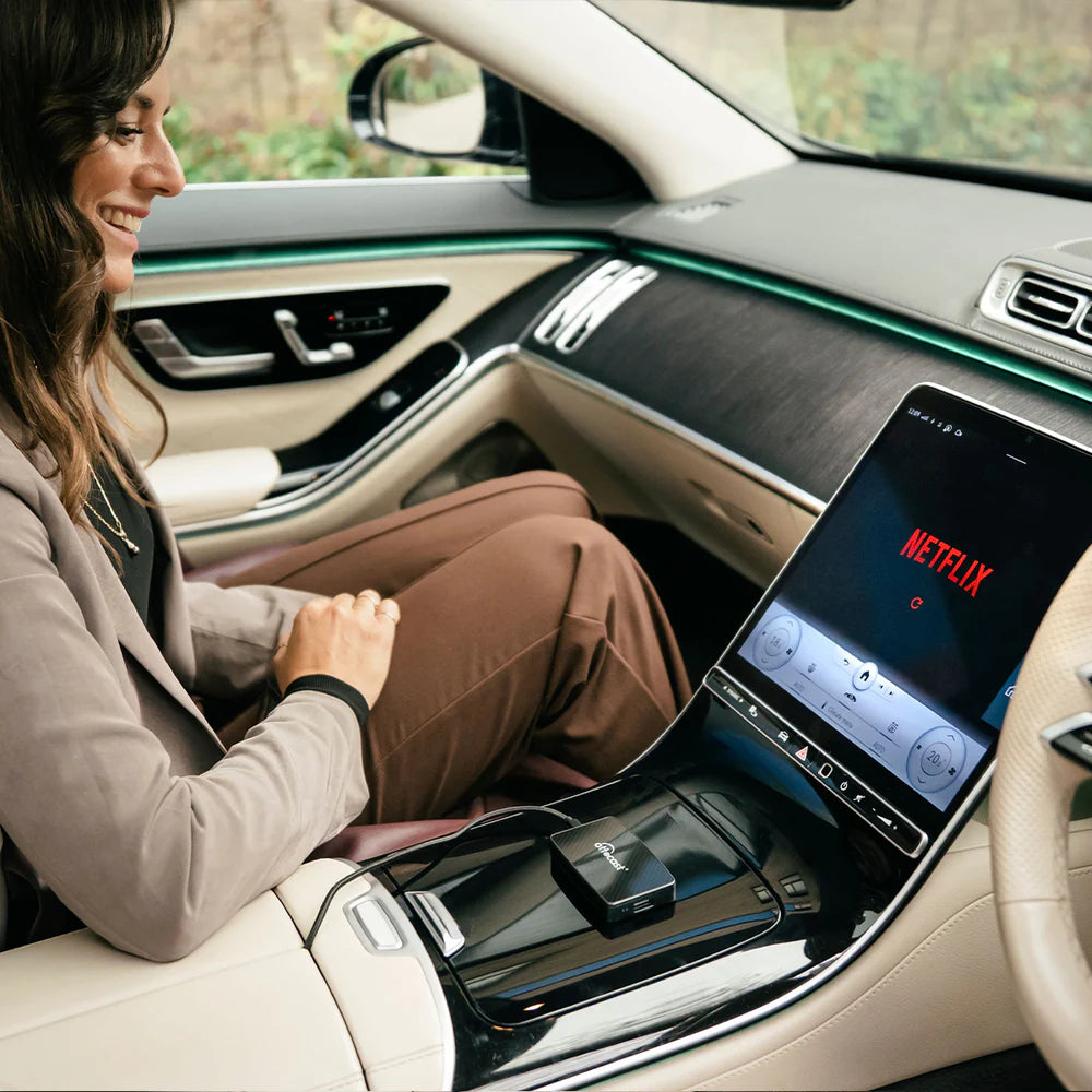 2025 New Upgrade - Play2Video Pro | Netflix, YouTube, Prime Video, TikTok & Wireless CarPlay Android Auto Adapter